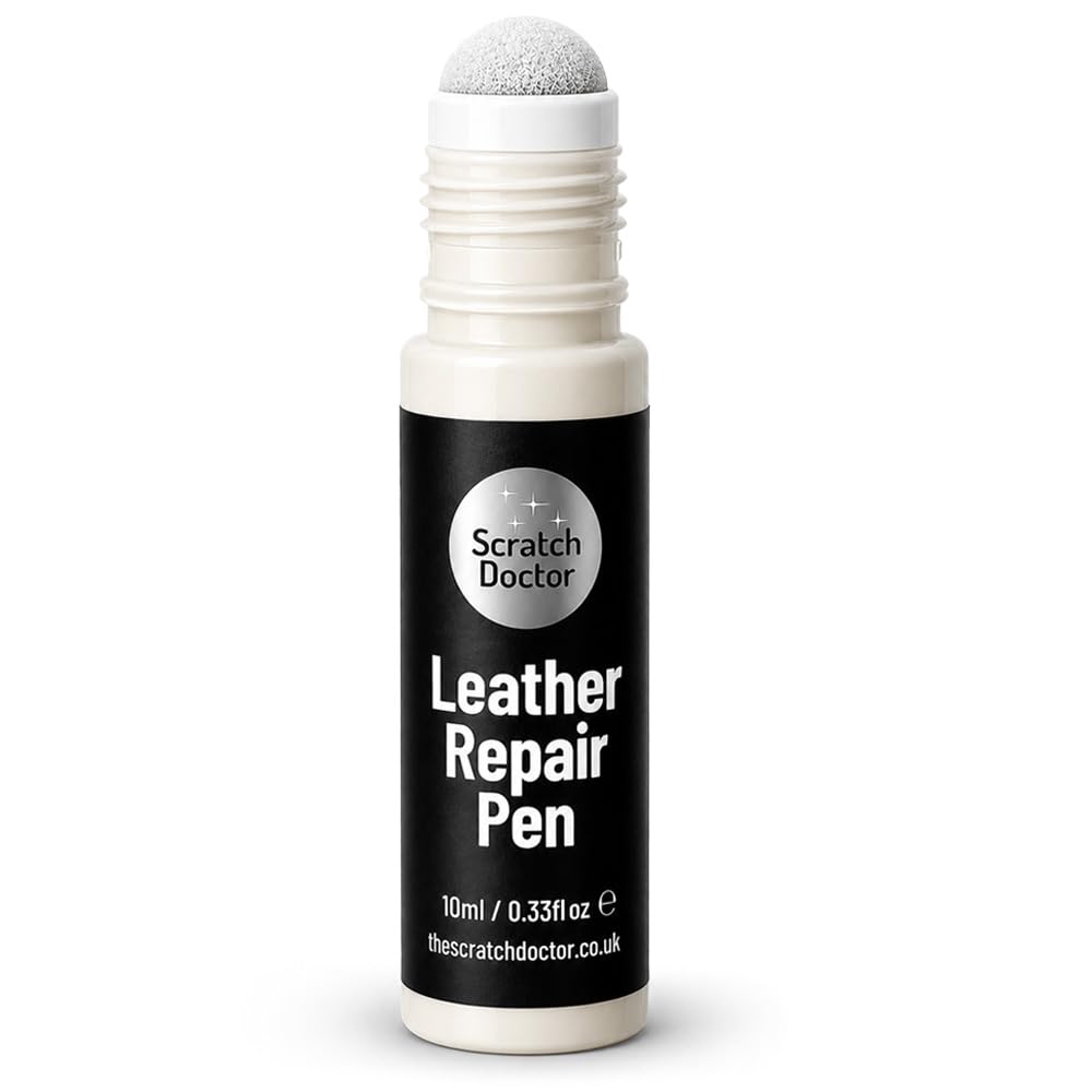 Scratch Doctor Leather Repair Pen Scratch Remover Colour Repair for Leather Faux Vinyl Furniture Sofas Car Seats Shoes Bags (Ivory)