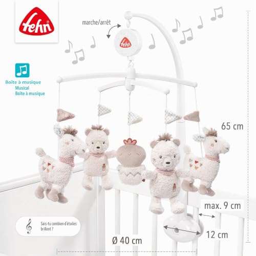 Mobile musical Pérou Fehn pour apaiser bébé au lit dès la naissance - 4
