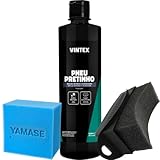 Vonixx Kit de pneu preto de 500 ml - aplicador preto