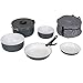 Produktbild Outdoor Alu Topfset Kochtopfset Kochgeschirr Camping Topf 5 Töpfe Aluminium Pfanne Bratpfanne Campingküche Zubehör Koch Set Kochtopf Kasserolle Suppentopf Aufbewahrungstasche Wohnwagen Zelt Küche
