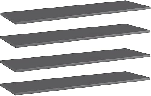 Tableros para estanterías de 4 piezas, tablones de repuesto para estanterías, estante de madera, estante de melamina, madera sin terminar, para