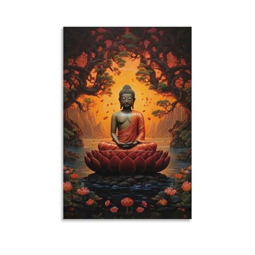 Diamond Painting Bouddha 5D kit complet de broderie diamant zen grand format 50x60cm