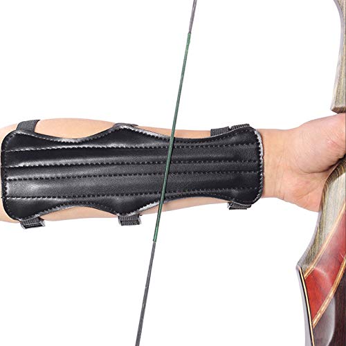 image for Haploon 4 Pack Archery Arm Guards Leather Forearm Protector Adjustable
