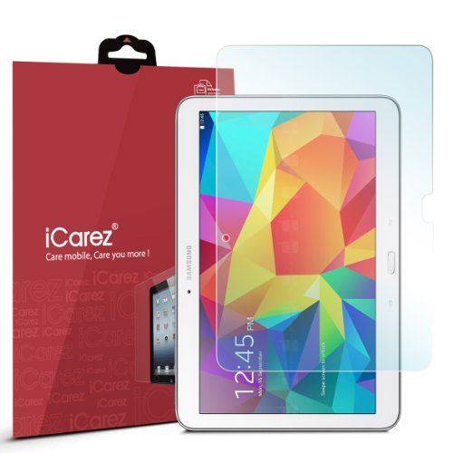 iCarez HD Clear Screen Protector for Galaxy Tab 4 10.1, 2-Pack PET Film