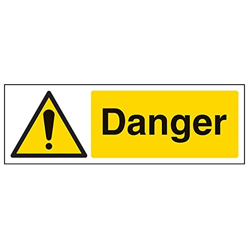 Cartello Di Sicurezza Vsafety - 'Ristrutturazione In Corso: Vietato L'Accesso' - Adesivo 300x100 Mm, Norme EN ISO 7010 - 4