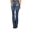 WallFlower-Womens-Instastretch-Luscious-Curvy-Bootcut-Jeans WallFlower Women's Luscious Curvy Bootcut Mid-Rise Insta Stretch Juniors Jeans (Standard and Plus), Jenna, 15
