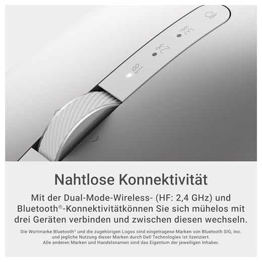 DELL Premier Wireless-Maus MS7421W Silber