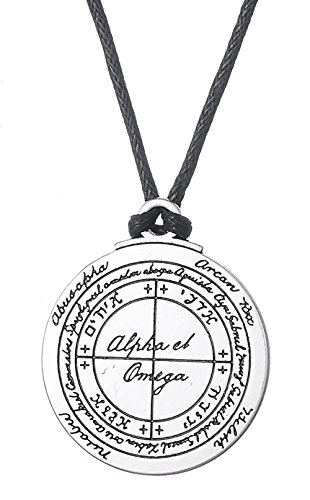 Dawapara Vintage Salomón Sello Talismán para Buena Salud Colgante Collar Joyería para Hombres Mujeres