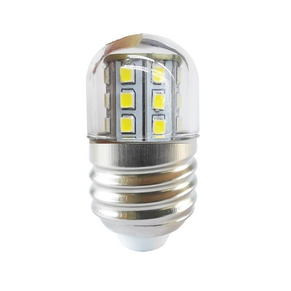 KJXP, Confezione da 20 mini lampadine LED a mais, E12/E14/E17/B22/E27 AC85-285V 4W luci notturne di cristallo(Warm white,E27 short)