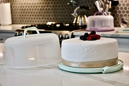 Top Shelf Elements 001 Round Cake Carrier Two Sided Cake Holder Serves As Five Section Serving Tray thumb #5