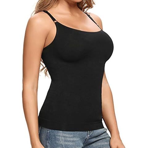 Joyshaper Women Control Vest Tummy Control Camisole Compression Tank Top Sleeveless Basic Undershirt Slimming Body Shaper Shapewear Cover
