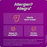 Allegra Allergie Tabletten | 2x20 Stk | Antiallergikum | Wirkstoff Bilastin | schnell und 24 Std wirksam bei Heuschnupfen, Tierhaarallergie, Hausstauballergie, Nesselsucht (Urtikaria)