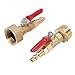 Keenso Brass Winterize Blowout Adapter RV Water System Tool Quick Connect Plug Ball Valve for Trailer Boats Campers with Precise Waterflow Control