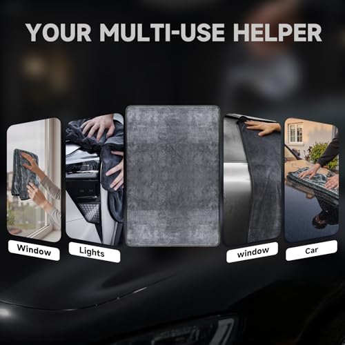 Miniatura 7 de Autreykorn Toalla Secado Coche Xxl 90x60 Cm 700gsm Microfibra Ultra Absorbente, Secado Rápido Sin Rayas Coches, Motos, Barcos Y Detallado De Vehículos