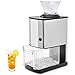 RELAX4LIFE Machine à Glaces Pliée Électrique 80W avec Boîtier en Acier INOX, Machines à Glaçons avec Pilage de Glace 12kg/H, 17x26,8x46CM