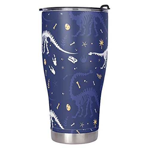Wmeyiseyiy Taza térmica de acero inoxidable de 900 ml, con doble pared aislada al vacío, taza de café con tapa, botella… - Imagen 3