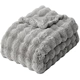 AQUA (アクア) mofua (モフア) うさ毛布 ブランケット 【 うっとり なめらか ふわもこ 毛布 (魔法瓶みたいに暖かさをキープする エアロゲル わた入り)】 シングル 140×190cm ミストグレー 61900158