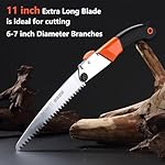 REXBETI Folding Saw, Heavy Duty 11 Inch Extra Long Blade Hand Saw for Wood Camping, Dry Wood Pruning Saw With Hard Teeth, Quality SK-5 Steel - Image 3