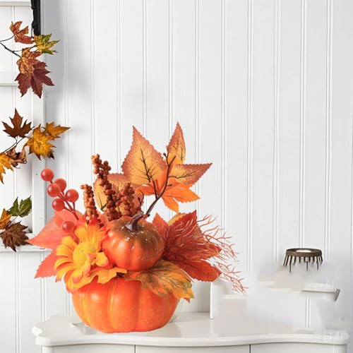 Lightweight Fade Resistant Weather Resistant Plastic Pumpkin for Decorating - image 2