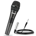 Dynamic Karaoke Microphone for Singing, Vocal Wired Microphone for Karaoke, Handheld Mic with 10 Ft Cable, Mics for Speaker with ON/Off Switch