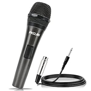 Dynamic Karaoke Microphone for Singing, Vocal Wired Microphone for Karaoke, Handheld Mic with 10 Ft Cable, Mics for Speaker with ON/Off Switch
