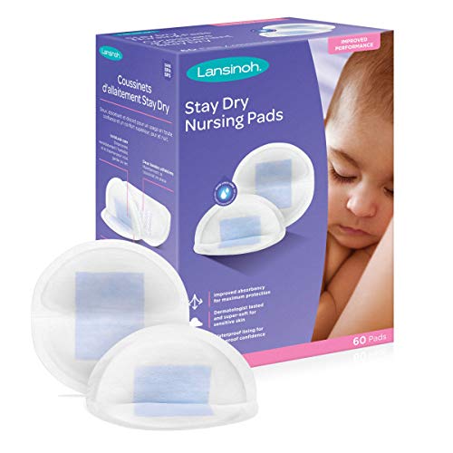 Lansinoh Stay Dry Disposable Nursing Pads,60 Count