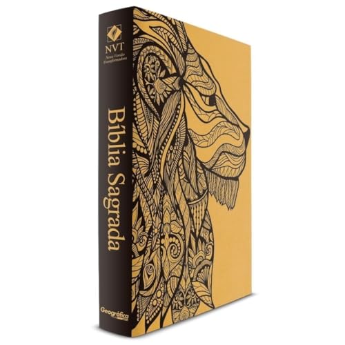 Bíblia leão dourado – Capa dura – NVT – Book7: