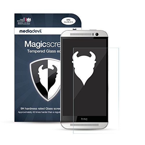MediaDevil Screen Protector for HTC One M8 (2014)   Tempered Glass Clear Edition (1 Pack)