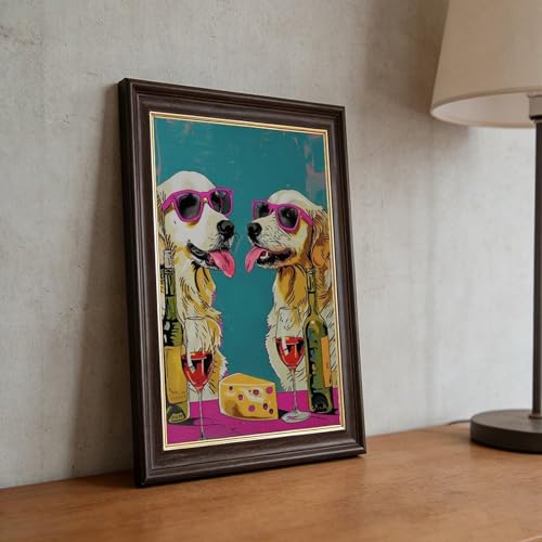 Impression sur toile Golden Retriever pour déco cuisine 40x61 cm - 5