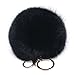 Jingyuu Pompom-Schlüsselanhänger für Damen 8 cm Schwarz