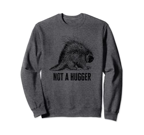 No Un Hugger Porcupine divertido sarcástico vintage Sudadera