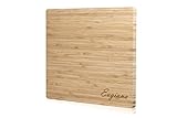 NEW EXTRA Eugiana Functional ORGANIC BAMBOO ECO KITCHEN CUTTING BOARD 12.9 11.8 inches for VEGETABLES MEAT FISH FRUITS HOT DISH Kitchen USA