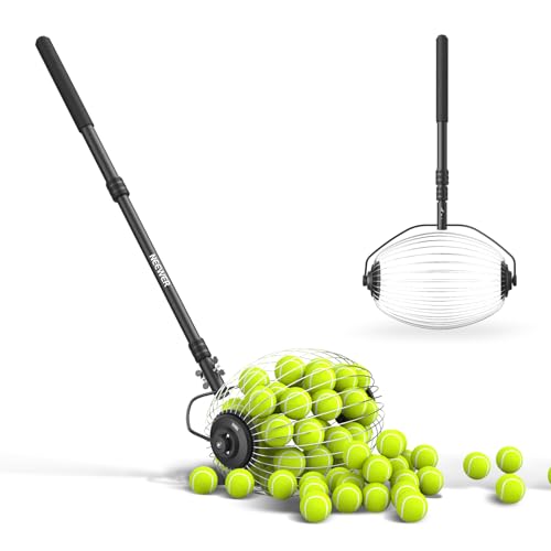 NEEWER Ramasse Balles de Tennis et de Pickleball,Rouleau Télescopique,76-147cm, Collecteur de Balls de Golf sans Se Baisser,à Roulement Rapide,pour 40...