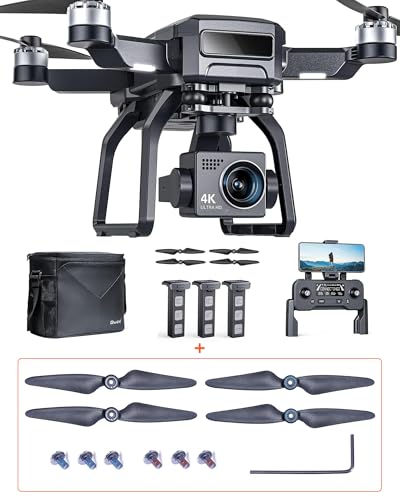 Image of Bwine F7GB2 Pro 4k 3-Axis Gimbal Drone + extra individually packaged propellers