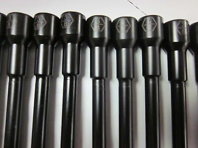 ~ 12~6" L IMPACT LASER ETCHED MAGNETIC ~ 3/8" ~ NUTSETTER NUT DRIVER SETTERS
