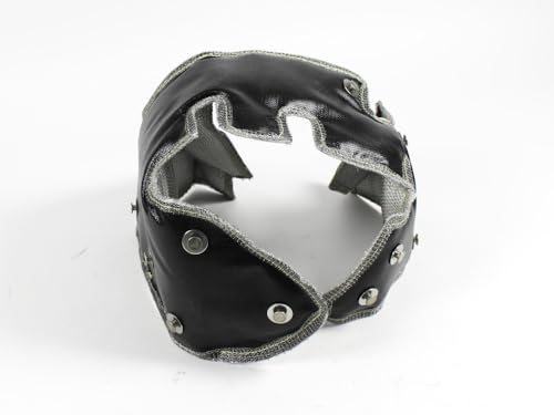 Turbo Hitzeschutz Pampers Silikonimprägniertes Fiberglas Schwarz Drahtgeflecht aus Edelstahl 1000°C für K03 K04 Turbolader A3 S3 TTS 1.8T 2.0 TFSI 1.9 TDI GTI TFSI 1016131