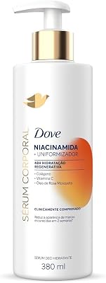 Sérum Hidratante Corporal Para Pele com Tom Irregular 48h de Hidratação Regenerativa Dove Dermo Renovador Niacinamida Redutor de Marcas Escurecidas Clinicamente Comprovado 380mL