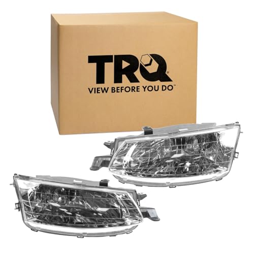 Image of TRQ 2 Piece Headlight Assembly Set Driver & Passenger Side Compatible with Toyota Solara 1999-2001 TO2502131 TO2503131 81110-06050 8111006050 81150-06050 8115006050