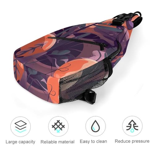 Bolso cruzado tipo sling para hombro y pecho miniatura 5
