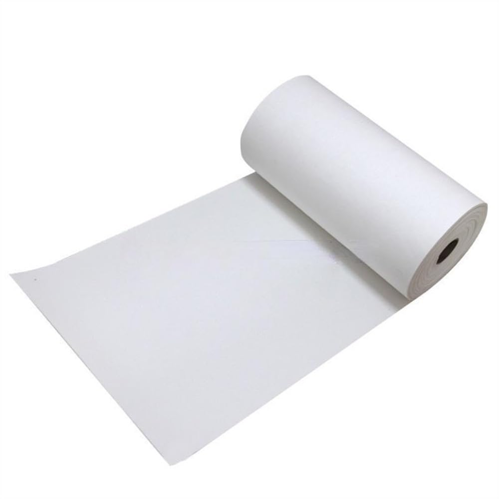 Paño compuesto de fibra de cerámica for horno, tela resistente a altas temperaturas, manta aislante de fuego de fibra de cerámica de 2/3/5/7 mm de espesor(1M X 1.5M X 2MM)