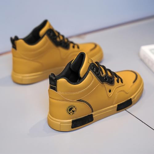 Image of Men's Fashion High Top Chinese Style Skate Sneakers Stylish Comfortable Skateboarding Road Running Walking Shoes