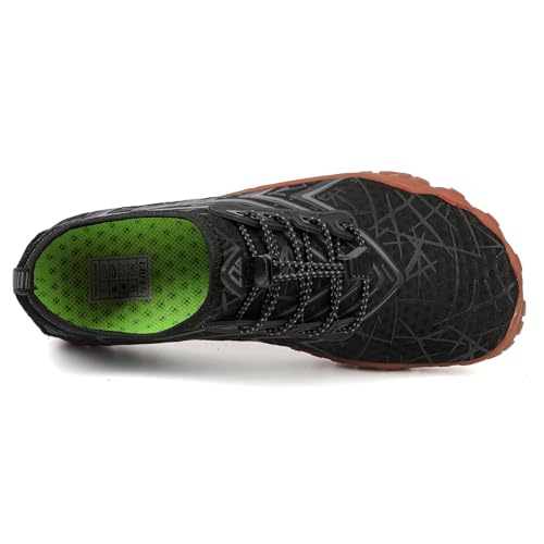 Image of UBFEN Water Shoes for Men Women Quick Dry Swim Aqua Socks | Lightweight Barefoot-style Fit, Rubber Sole, Hiking, Fishing, Kayaking, Beach, Pool, Boating, Diving And Water-to-land Wear