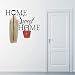 43 x 81 cm 'Home Sweet Home' cytat fraza usuwalna naklejka do salonu sypialni, winylowa tapeta PCW, artystyczne naklejki ścienne, wodoodporna tapeta
