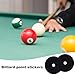 SmallCat 45pcs Pool Table Marker Spots, Billiard Point Sticker Spots, Pool Table Accessories for Billiards Practice Position Billiards Marker Marking Locator- Black