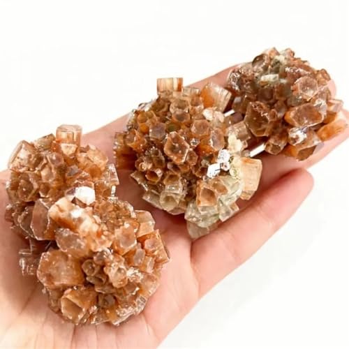 Cluster d'Aragonite Orange - Pierre Brute Naturelle d'Écorce de Néphéline de 120g à 180g