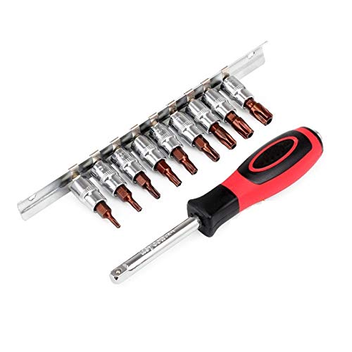 Buy 9pcs/set Pentalobe Screwdriver Bit Set 1/4 inch Drive Socket Head