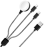 3 in 1 Charger Cable for Apple Watch/iPhone/Airpods, Wireless Watch Charger Compatible with Apple...