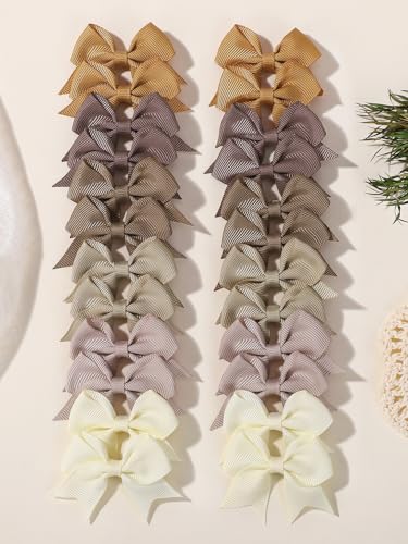 Set de 24 Pinzas para Cabello con Moños de 2 pulgadas Mini Barrettes Cinta Clips de Cocodrilo Accesorios de Pelo para Mujeres y Jóvenes miniatura 1