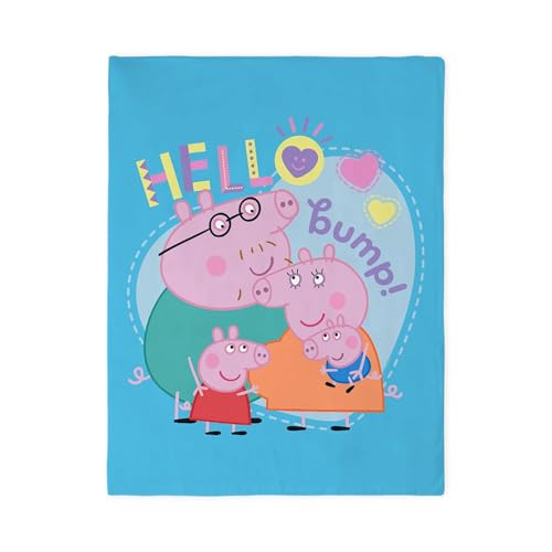 CafePress Peppa Pig: Hello Bump Twin Duvet Cover, Printed Comforter Cover, Unique Bedding,
