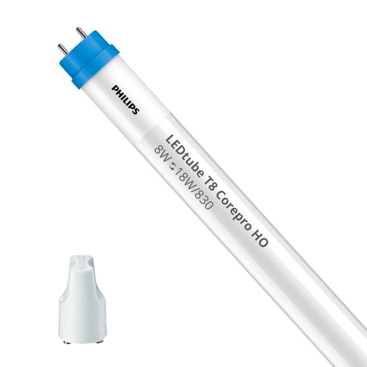 Philips CorePro T8 LED Tube (EM/Direct 230V) High Output 8W 850lm - 830 Warm White | 60 cm - 18W Equivalent
